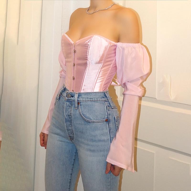 Sexy Off Shoulder Shirt Blouse Lady Girls